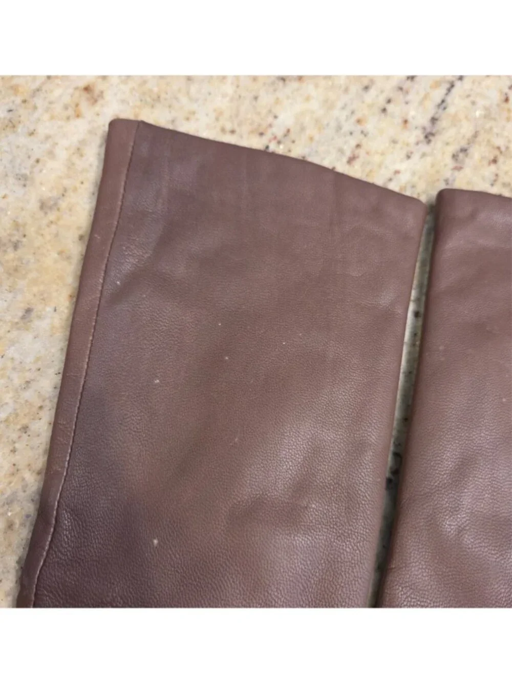 Isotoner Women’s Sz M 7.5 Thinsulate Lined Brown Leather Gloves - Picture 5 of 16